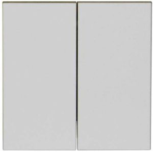 OPUS 55 Drukknop aluminium-zilver 2-voudig